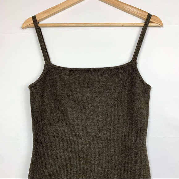 Line & Dot Haven Sweater Mini Dress Chocolate Brown Medium - Picture 5 of 10